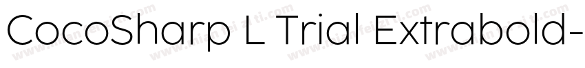 CocoSharp L Trial Extrabold字体转换